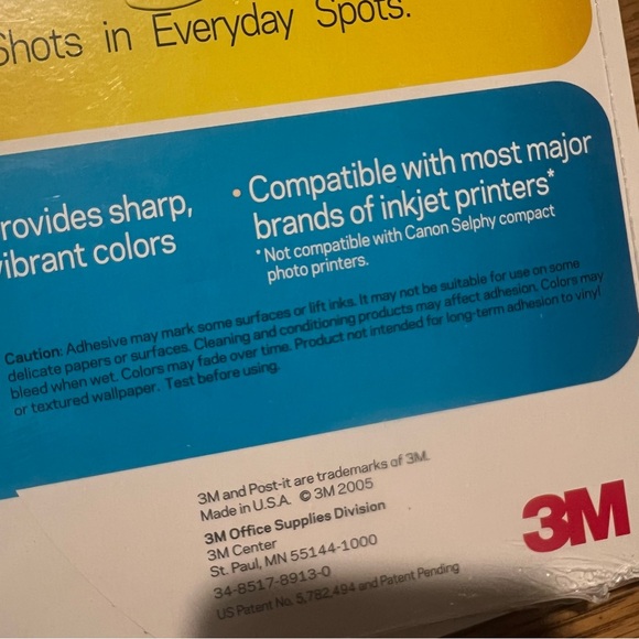 3M Post-it Picture Paper 20 Sheets 8.5 x 11 Semi Gloss 7.5mm Thick Adhesive Lot - Picture 6 of 6